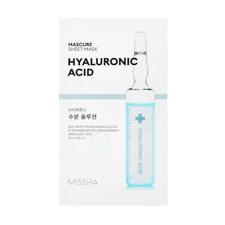 Masca faciala pentru hidratare cu acid hialuronic Missha, 28 ml