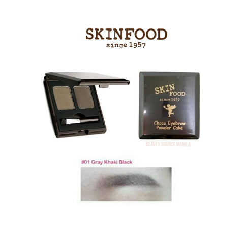 Paleta farduri de sprancene, GREY KHAKI BLACK, SkinFood, 4g