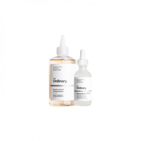 Pachet Solutie tonica cu acid glicolic 7% The Ordinary, Femei, 240 ml + Serum The Ordinary, Niacinamide 10% + Zinc 1% - ser 30ml