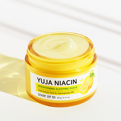 Masca de noapte Yuja Niacin 30 Days Miracle Brightening Sleeping Mask, Some By Mi,  60g